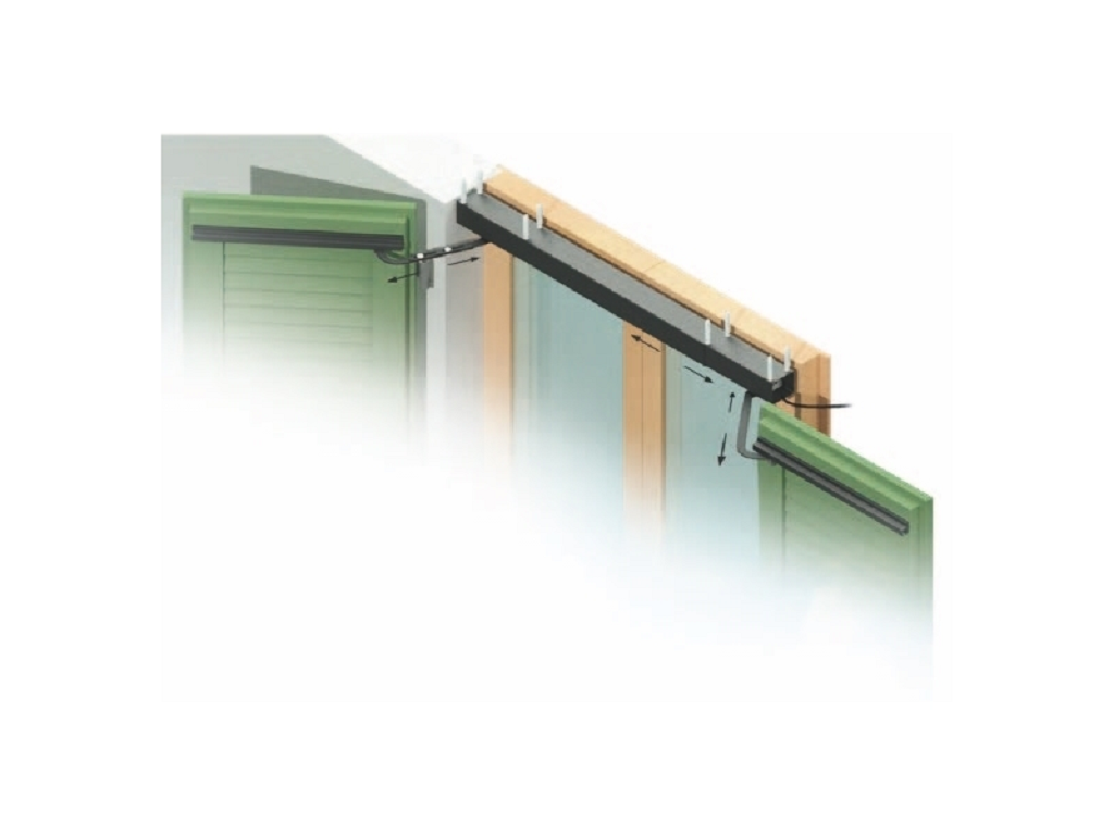 Automazione Persiane Battente Doppio Braccio Regolabile St50 2a Bianco Opaco Ral 9010 cm.80-120 | Gi.Bi.Di - immagine 1